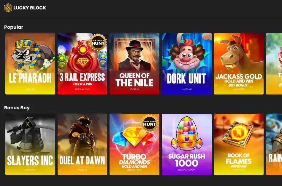 Lucky Block Casino Slots